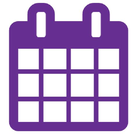 Purple Calendar Icon